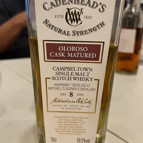 Kilkerran 8 Yr Oloroso Cask Matured (Cadenhead's)