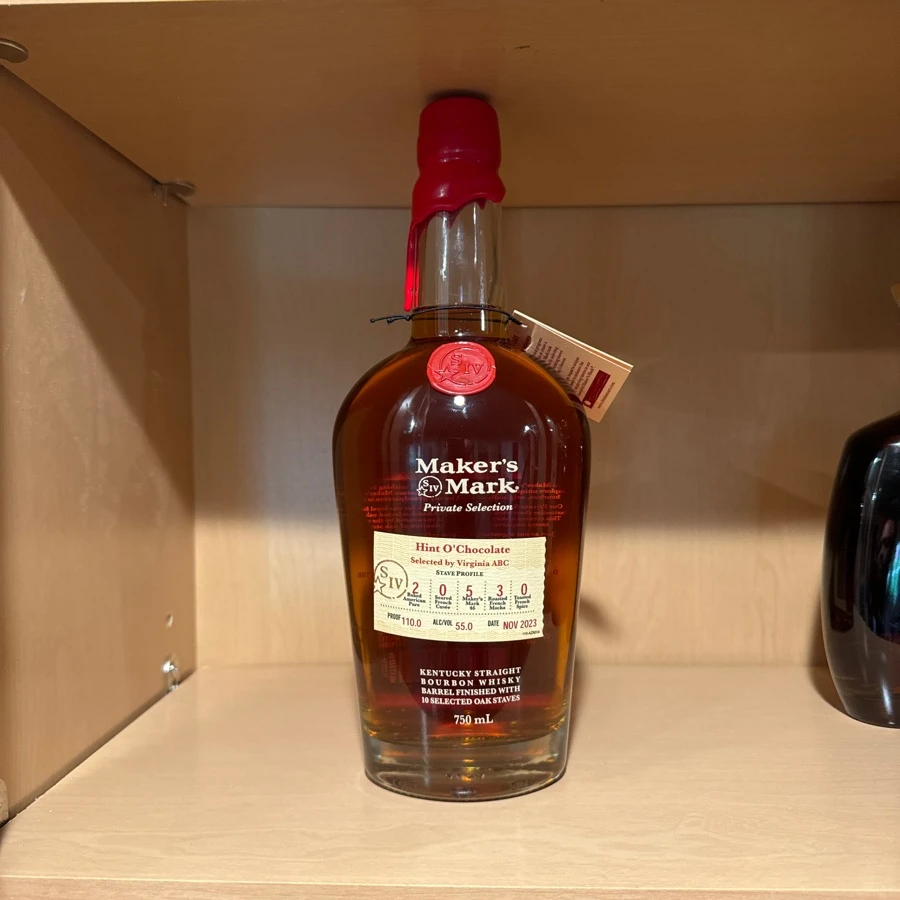 Maker's Mark Private Selection "Hint O' Chocolate" Virginia ABC