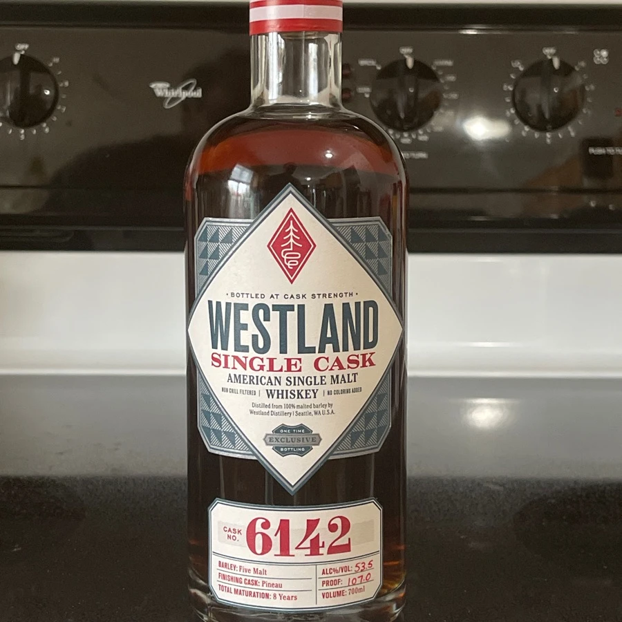 Westland Single Cask Cask Strength Cask No. 6142 Pineau Finished