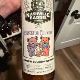 Nashville Barrel Co Barrel Strength Straight Bourbon Whiskey Limited Edition- Grateful Kelvins