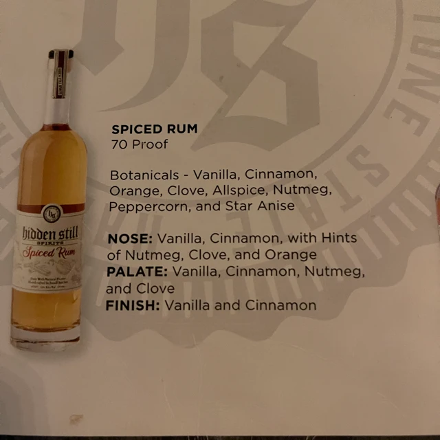 Hidden Still Spiced Rum