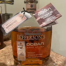 Jefferson's Single Barrel Ocean Aged at Sea Voyage 22 Special Wheated Mash Bill (Family Beer & Liquor)