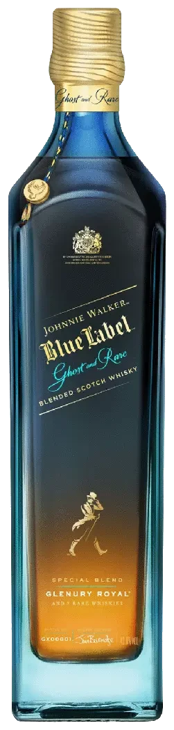 Johnnie Walker Blue Label Ghost and Rare Glenury Royal