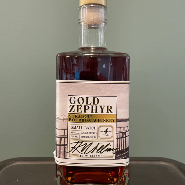 JK Williams Gold Zephyr Straight Bourbon Whiskey